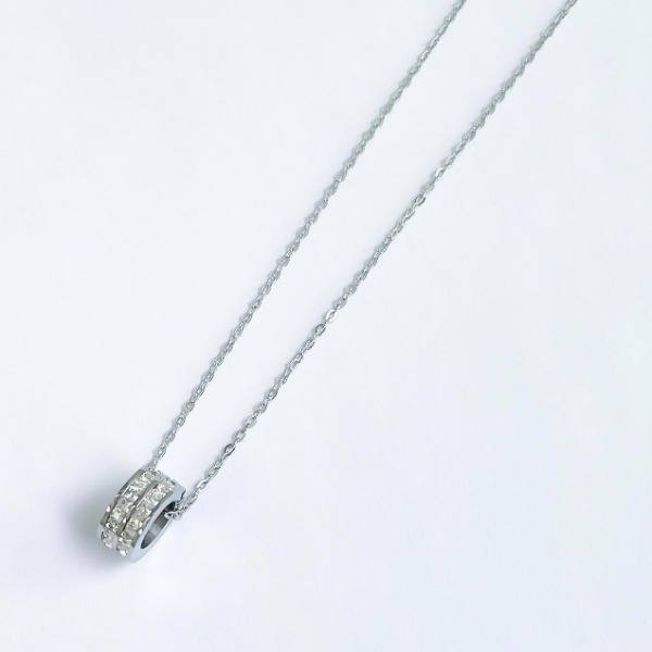 Shine Cubic round Necklace