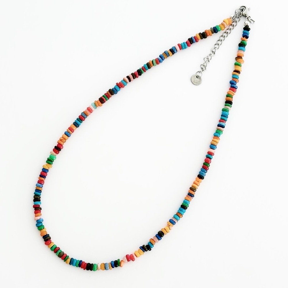 Rainbow Toretto Beads Necklace